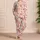 Red Cocktail Hearts and Martini Motifs for Cozy Girls’ Night In Gift Giving Satin Pajamas Set - 4