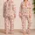 Red Cocktail Hearts and Martini Motifs for Cozy Girls’ Night In Gift Giving Satin Pajamas Set - 2