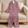 Celestial Eyes, Moons and Stars for Cozy Nighttime Lounging and Dreamy Gift Giving Satin Pajamas Set - 5