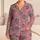 Celestial Eyes, Moons and Stars for Cozy Nighttime Lounging and Dreamy Gift Giving Satin Pajamas Set - 1