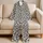 Black Leopard Spots for Cozy Lounging and Relaxed Everyday Style for Women at Home Satin Pajamas Set - 5