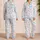 Pastel Paper Airplanes and Sweet Treats for Cheerful Cozy Days at Home Satin Pajamas Set - 2