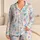 Pastel Paper Airplanes and Sweet Treats for Cheerful Cozy Days at Home Satin Pajamas Set - 1
