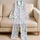Pastel Paper Airplanes and Sweet Treats for Cheerful Cozy Days at Home Satin Pajamas Set - 5