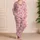 Pink Gingham Bows for Cozy Evenings and Sweet Everyday Lounging at Home for Her Satin Pajamas Set - 4