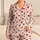 Tiny Red Heart Motifs for Cozy Valentine Mornings and Sweet Everyday Lounging at Home Satin Pajamas Set - 1