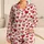 Red Heart and Love Lettering for Cozy Valentine's Evening at Home Relaxation Satin Pajamas Set - 1