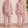 Red Heart and Love Lettering for Cozy Valentine's Evening at Home Relaxation Satin Pajamas Set - 2