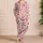 Red Heart and Love Lettering for Cozy Valentine's Evening at Home Relaxation Satin Pajamas Set - 4