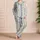 Blue Rose Sleepwear for Cozy Evenings and Relaxed Mornings Satin Pajamas Set - 4