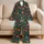 Colorful Folk Flowers and Birds for Cozy Everyday Lounging and Relaxed Weekends at Home Satin Pajamas Set - 94VW-2ELBA