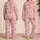 Blush Pink Love Hearts for Cozy Valentine Evenings and Sweet Everyday Lounging Gifts Satin Pajamas Set - 2
