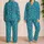 Turquoise Evil Eye Medallions for Serene Lounging and Cozy Evenings at Home Daily Satin Pajamas Set - 2