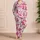 Fuchsia Cowgirl Boots and Dice for Western Ranch-Inspired Lounging Satin Pajamas Set - 4
