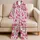 Fuchsia Cowgirl Boots and Dice for Western Ranch-Inspired Lounging Satin Pajamas Set - 5