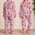 Fuchsia Cowgirl Boots and Dice for Western Ranch-Inspired Lounging Satin Pajamas Set - 2