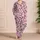 Blush Pink Leopard Spots and Bow Accents for Cozy Sweet-Edgy Giftable Evenings at Home Satin Pajamas Set - 4