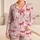 Pink Ribbon Bows for Cozy Evenings and Relaxed Lounging at Home Satin Pajamas Set - 1