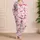 Pink Ribbon Bows for Cozy Evenings and Relaxed Lounging at Home Satin Pajamas Set - 4