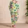 Tropical Palm Trees for Summer Beach Getaways and Relaxed Coastal Lounging Satin Pajamas Set - 4