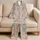 Dusty Rose And Teal Paisley Motifs For Cozy Evenings And Relaxed Lounging Satin Pajamas Set - 5