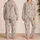 Dusty Rose And Teal Paisley Motifs For Cozy Evenings And Relaxed Lounging Satin Pajamas Set - 2