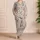 Dusty Rose And Teal Paisley Motifs For Cozy Evenings And Relaxed Lounging Satin Pajamas Set - 4