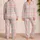 Pastel Pink Mint Plaid for Cozy Lounging and Relaxed Weekend Mornings Satin Pajamas Set - 2