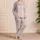 Pastel Pink Mint Plaid for Cozy Lounging and Relaxed Weekend Mornings Satin Pajamas Set - 4