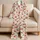 Watercolor Cherry And Ribbon Motifs For Cozy Summer Lounging And Sweet Gift Giving Satin Pajamas Set - 5