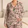 Blush Botanical Blossoms for Relaxed Coastal Lounging and Sunny Weekend Beach Escapes Satin Pajamas Set - 1