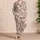 Blush Botanical Blossoms for Relaxed Coastal Lounging and Sunny Weekend Beach Escapes Satin Pajamas Set - 4