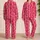 Soft Pink Braided Texture for Cozy Lounging and Relaxed Evenings at Home for Her Satin Pajamas Set - 2