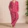 Soft Pink Braided Texture for Cozy Lounging and Relaxed Evenings at Home for Her Satin Pajamas Set - 4