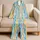 Soft Watercolor Rainbow Stripes for Relaxed Lounging and Colorful Everyday Comfort Satin Pajamas Set - 5