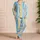 Soft Watercolor Rainbow Stripes for Relaxed Lounging and Colorful Everyday Comfort Satin Pajamas Set - 4