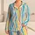Soft Watercolor Rainbow Stripes for Relaxed Lounging and Colorful Everyday Comfort Satin Pajamas Set - 1