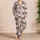 Skulls And Cherry Blossoms For Edgy Gothic Lounging And Cozy Evenings Satin Pajamas Set - 4