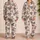 Skulls And Cherry Blossoms For Edgy Gothic Lounging And Cozy Evenings Satin Pajamas Set - 2