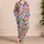 Colorful Autumn Leaves for Cozy Lounging and Relaxed Weekend Mornings at Home Satin Pajamas Set - 4