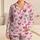 Soft Pink Heart Motifs for Cozy Valentine Lounging and Sweet Everyday Comfort Satin Pajamas Set - 1