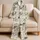 Bicycle Sketches for Cozy Weekend Lounging and Relaxed At-Home Evenings Satin Pajamas Set - 5