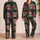 Floral Sugar Skull Motifs for Cozy Día de los Muertos Evenings and Relaxed Lounging Satin Pajamas Set - 2