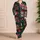 Floral Sugar Skull Motifs for Cozy Día de los Muertos Evenings and Relaxed Lounging Satin Pajamas Set - 4