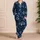 Celestial Mandala Moon and Star Motifs for Cozy Stargazing Evenings Satin Pajamas Set - 4