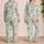 Blue Hydrangea Vine Blooms for Relaxed Cottagecore Evenings and Thoughtful Gifting Satin Pajamas Set - 2