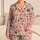 Watercolor Champagne Bottles and Cherries for Festive Holiday Lounging and Relaxation Satin Pajamas Set - 1