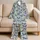 Emerald Teal and Violet Butterflies for Cozy Evenings and Relaxed Weekend Mornings Satin Pajamas Set - 5