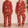 Gingerbread And Santa Christmas Cheer For Cozy Holiday Mornings Satin Pajamas Set - 2