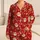 Gingerbread And Santa Christmas Cheer For Cozy Holiday Mornings Satin Pajamas Set - 1